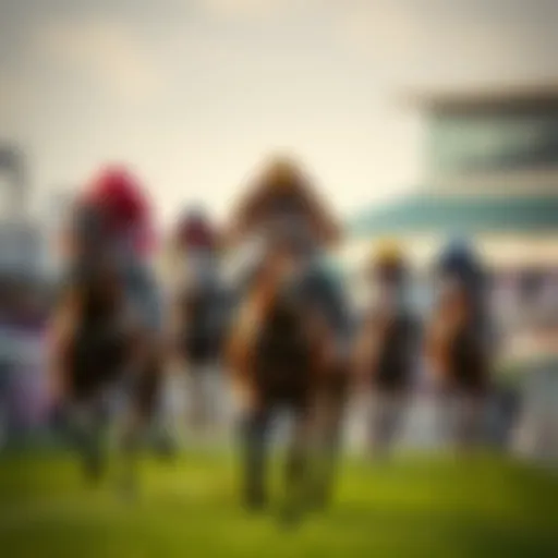A jockey riding a horse in a race at the Cheltenham Festival, focused on winning