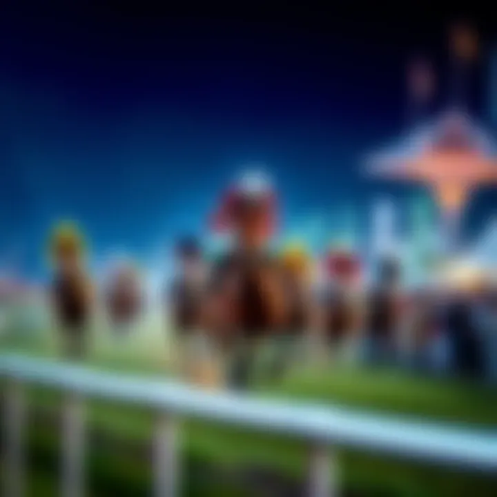 Horses racing at the Cheltenham Festival with spectators cheering