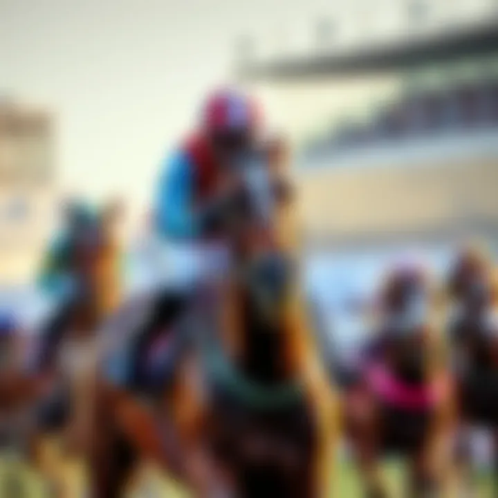 A jockey riding a racehorse during the Cheltenham Festival, showcasing the excitement of horse racing.