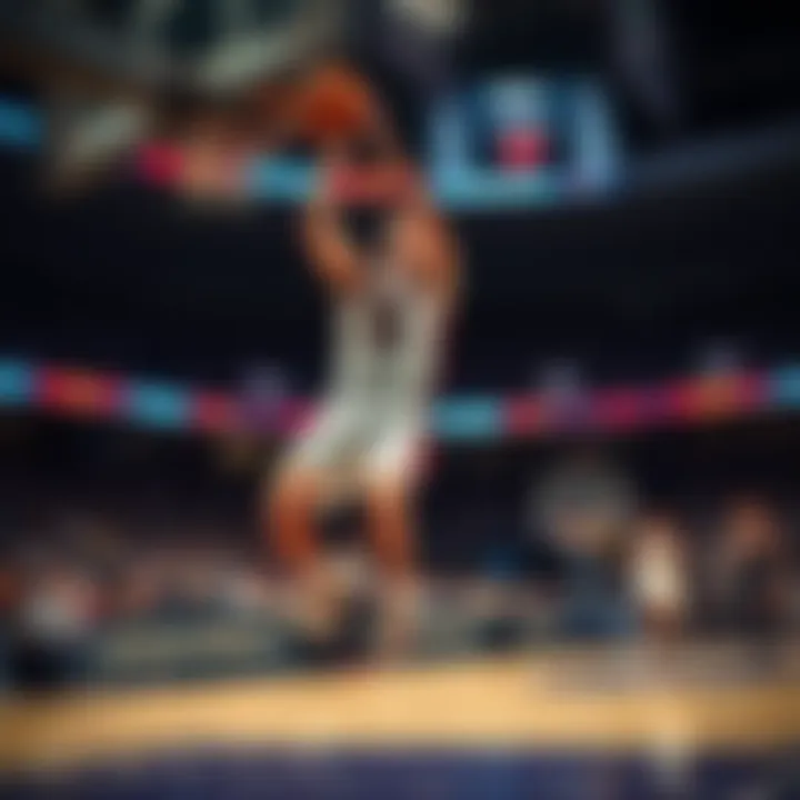 Chet Holmgren attempting a putback layup during a game, capturing the moment of his missed shot