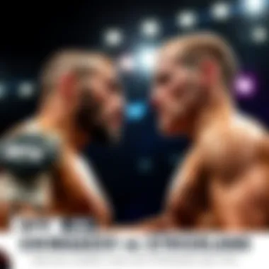 Khamzat Chimaev and Sean Strickland face off during UFC 328 weigh-in