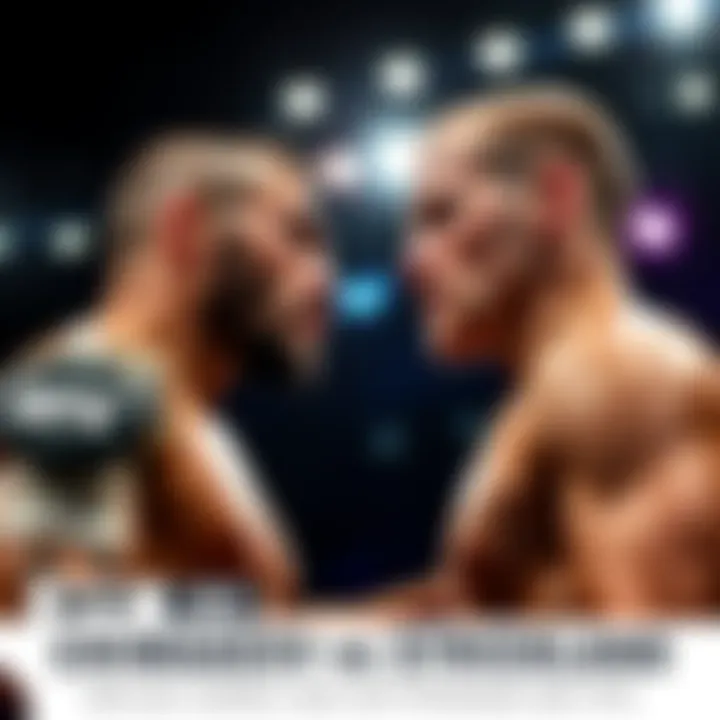 Khamzat Chimaev and Sean Strickland face off during UFC 328 weigh-in