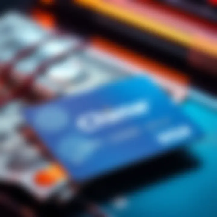 A Chime card placed next to cash, with a question mark to symbolize inquiries about cash withdrawals.