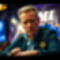 Chris Skinner making a statement about his resignation from Southern Poker Tour, looking serious and disappointed