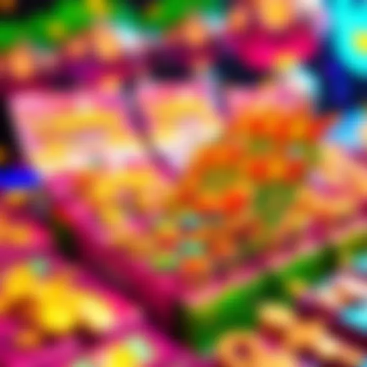 A colorful display of Chumba Scratchers showcasing winning links and prizes