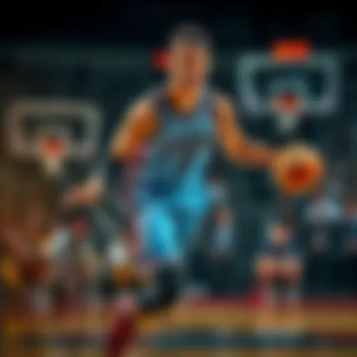 CJ McCollum dribbles the ball during a game, showcasing his skills and determination