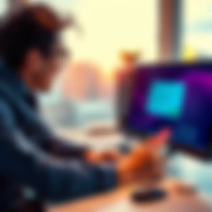 Claiming Bonuses Quickly A person eagerly submitting a request for a bonus on a computer, showing excitement and anticipation.