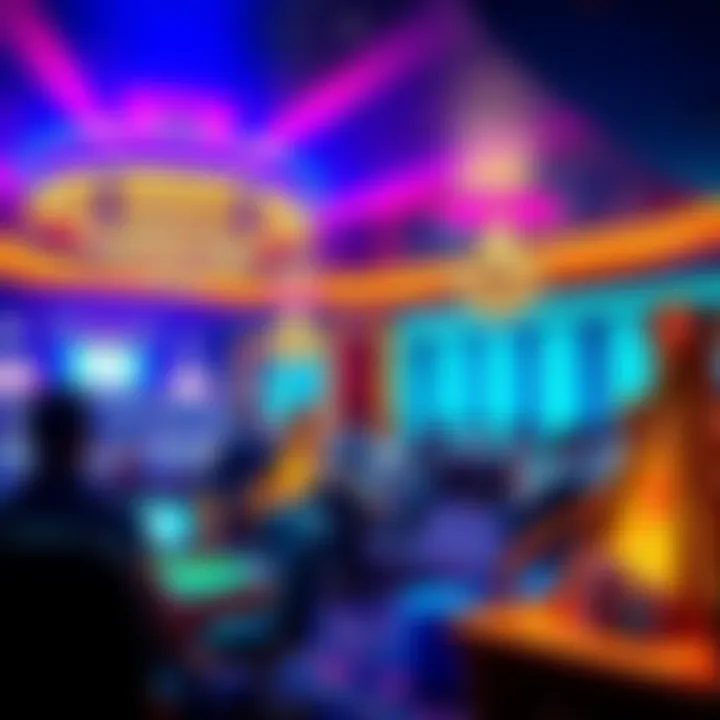 Clean Casino Environment A bright and clean casino interior with people enjoying games and a smoke-free atmosphere.