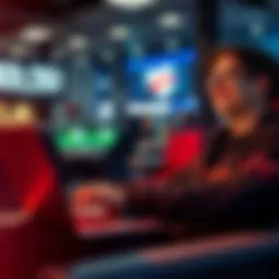 Person using a laptop to place bets on Cloudbet, smiling and relaxed while enjoying the experience