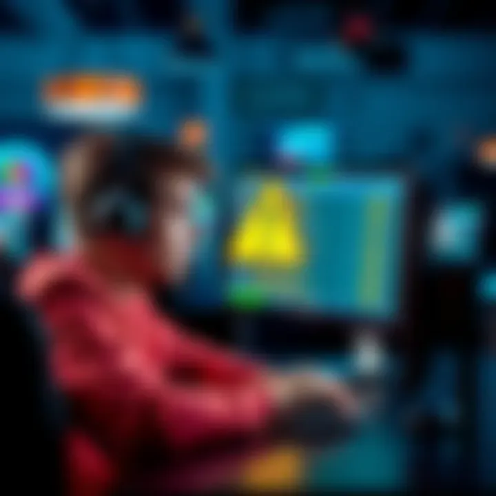 A worried player looking at a computer screen showing payment problems with ClubWPTGold