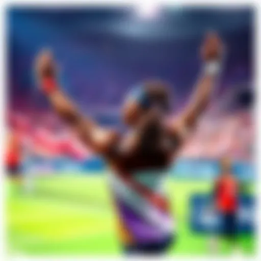 Coco Gauff with her arms raised in victory after beating Kalinskaya in the Ladder Challenge