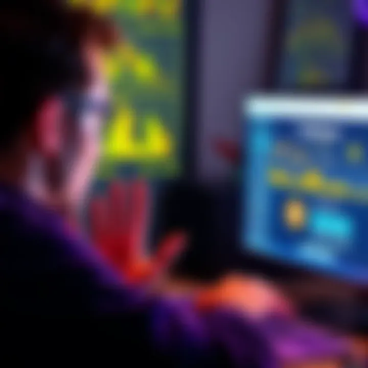 A person looking at their computer screen, puzzled by Coinbase wallet interface and fee details.