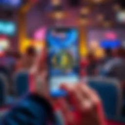 A person holding a smartphone displaying the Coinpoker app, looking concerned about its security