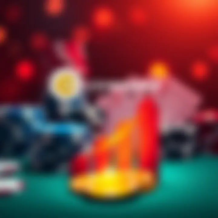 A graphic showing Coinpoker's logo and a rising graph representing the increase in rake for April, with poker chips and cards in the background.