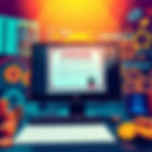 A digital illustration showing a certificate and a computer screen displaying a random number generator in action, symbolizing certification process.