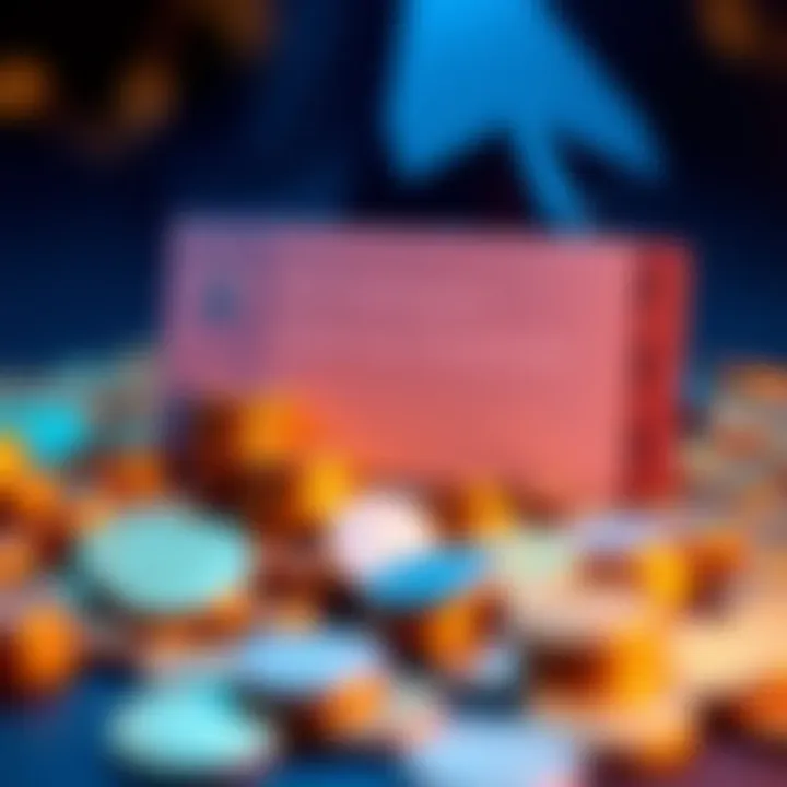 A pile of coins next to a comment box symbolizing small investments leading to big wins.