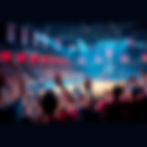 Fans cheering as college basketball teams take the court for the first games of the season.