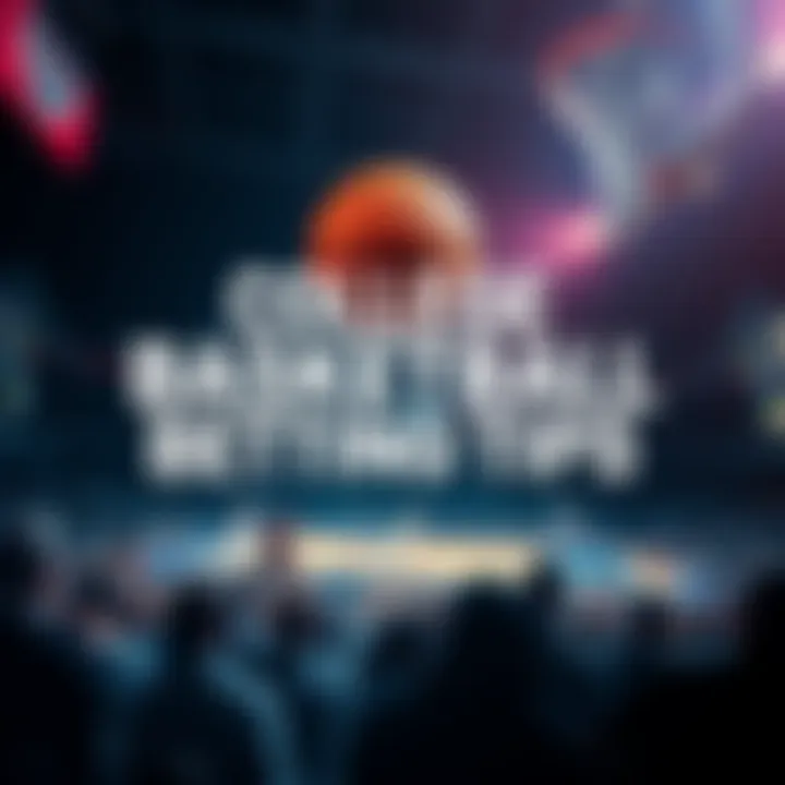 A graphic showing college basketball highlights with betting tips for daytime and nighttime games