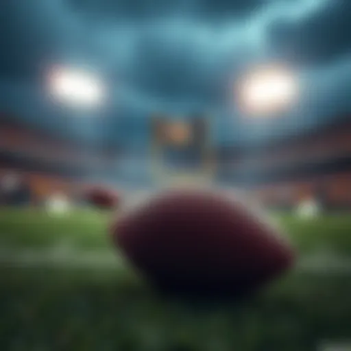 College Football Betting Tips A football field with players in action during a college game, showcasing excitement and competition for betting enthusiasts.