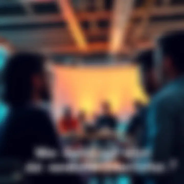 A group of people sharing their thoughts in a community forum setting