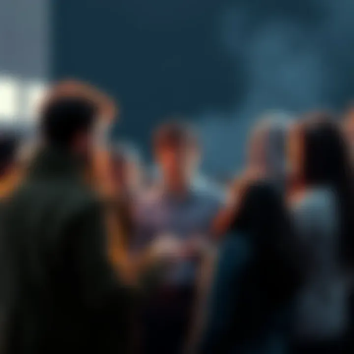 Group of people discussing the need for an investigation into a man's suspicious behavior