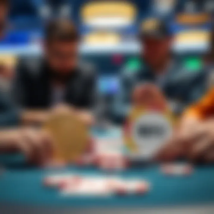 Comparison of Coin Poker and ClubWPTGold Players comparing Coin Poker and ClubWPTGold platforms with poker chips and cards on a table