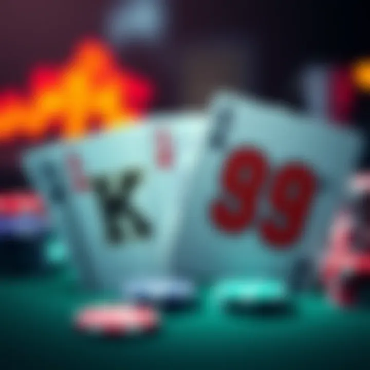 A visual comparison of AK versus pocket pairs 88 and 99 in poker strategy