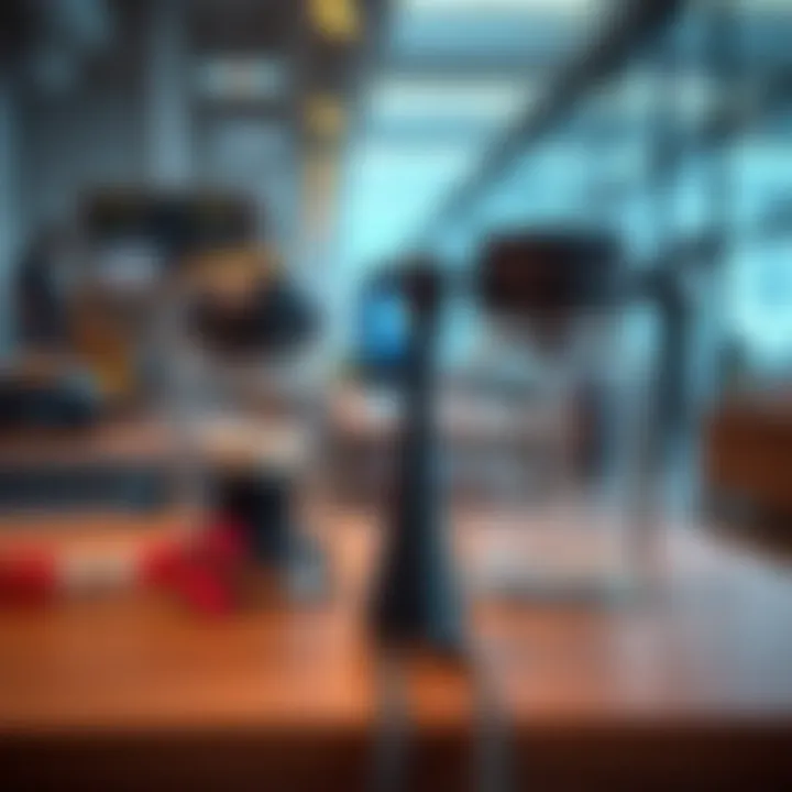 Side-by-side comparison of original and replacement products on a table, highlighting their features and differences