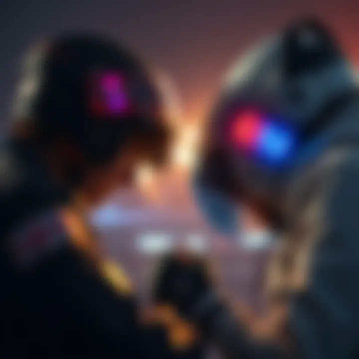 Competitors from SPR and CSI facing off in an intense moment of the event