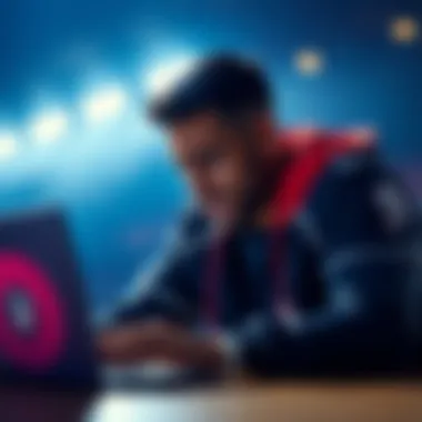 A worried bettor reviewing their betting history on a laptop, highlighting issues with live betting on Draftkings.