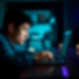 A person appearing concerned while staring at a laptop screen, reflecting on being logged out for a week and potential account issues