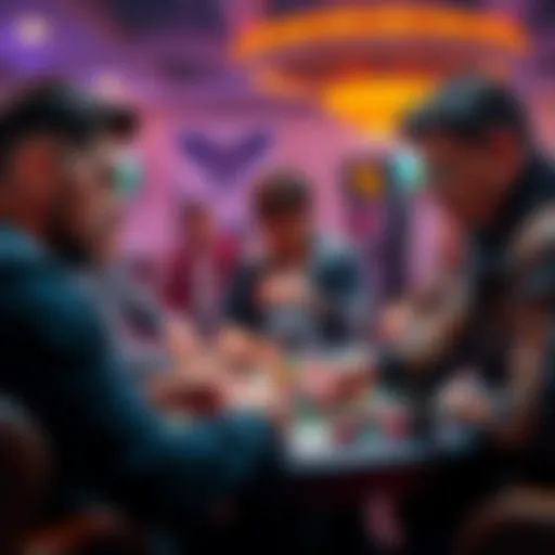 Group of concerned players discussing payout issues at Tsars.com.