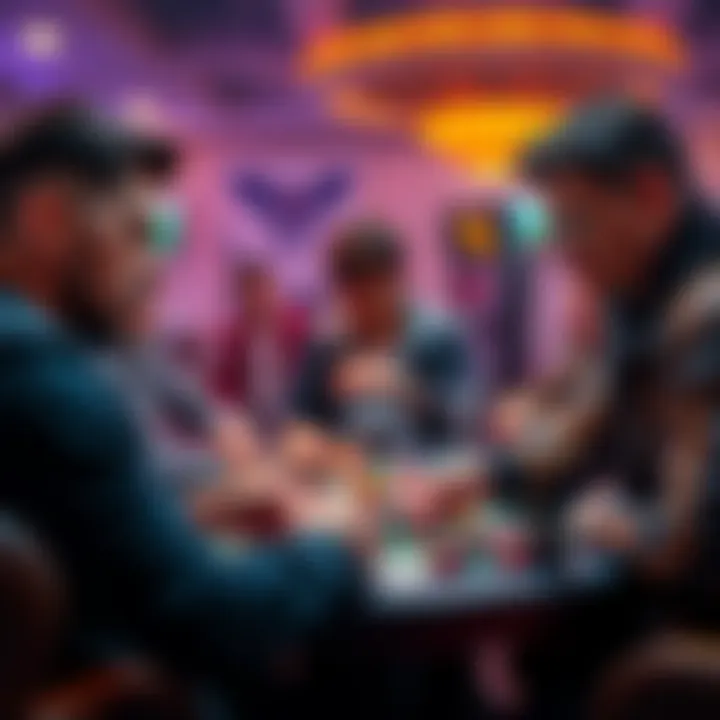 Group of concerned players discussing payout issues at Tsars.com.