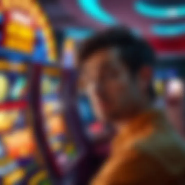A player with a puzzled expression staring at a screen displaying a gambling game with a wind bonus feature.