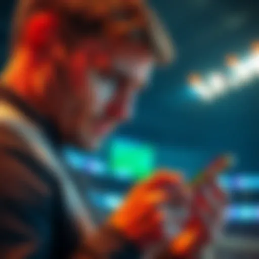 A bettor expressing confusion while checking their sports betting app, showing two identical matches with different outcomes, highlighting the complexity of automated betting