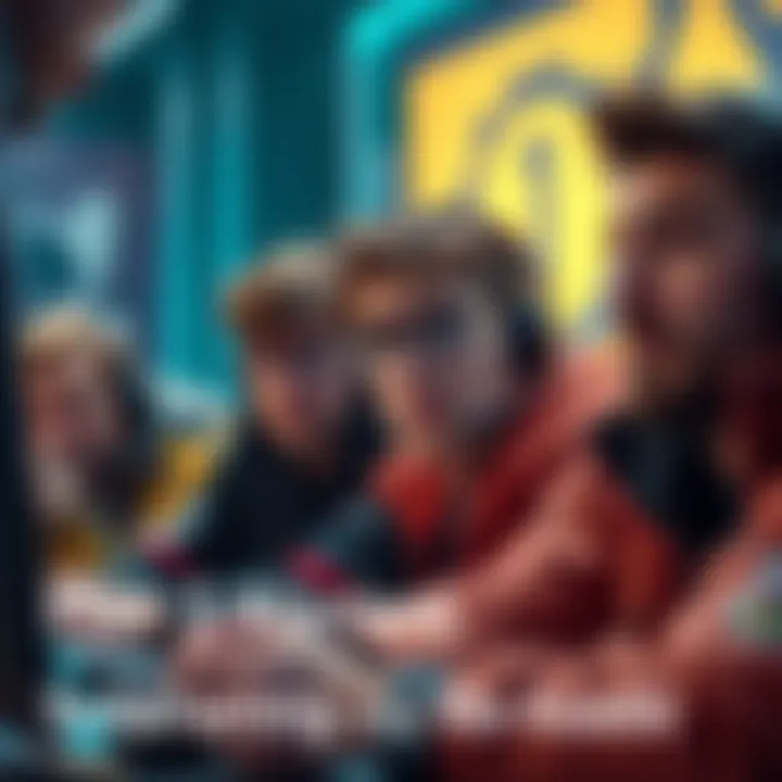 A group of gamers looking puzzled while discussing monthly reloads concerns