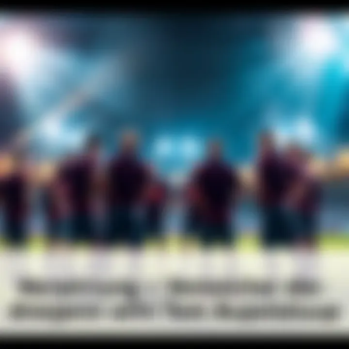 A sports team in a huddle discussing strategy, with one player sitting out due to injury.