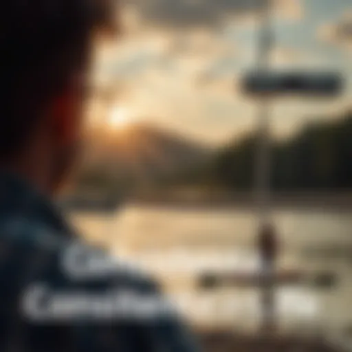 A calm scene of a person reflecting on their goals, surrounded by nature, symbolizing stability and consistency in personal and professional life.