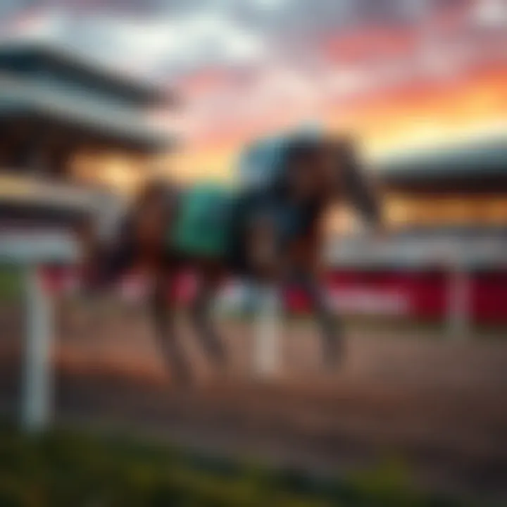 A racehorse named Constitution Hill running down a racing track, showing determination after a recent loss.