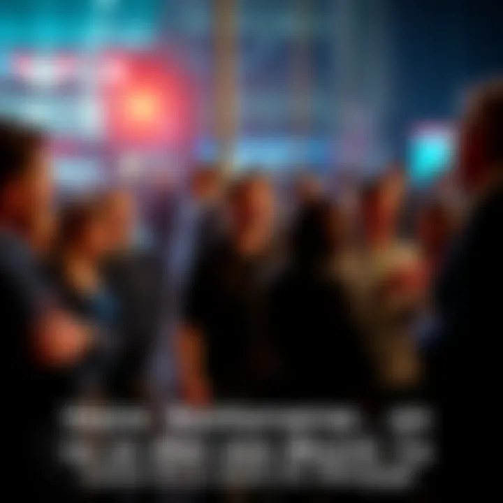 A group of people arguing passionately in a public space