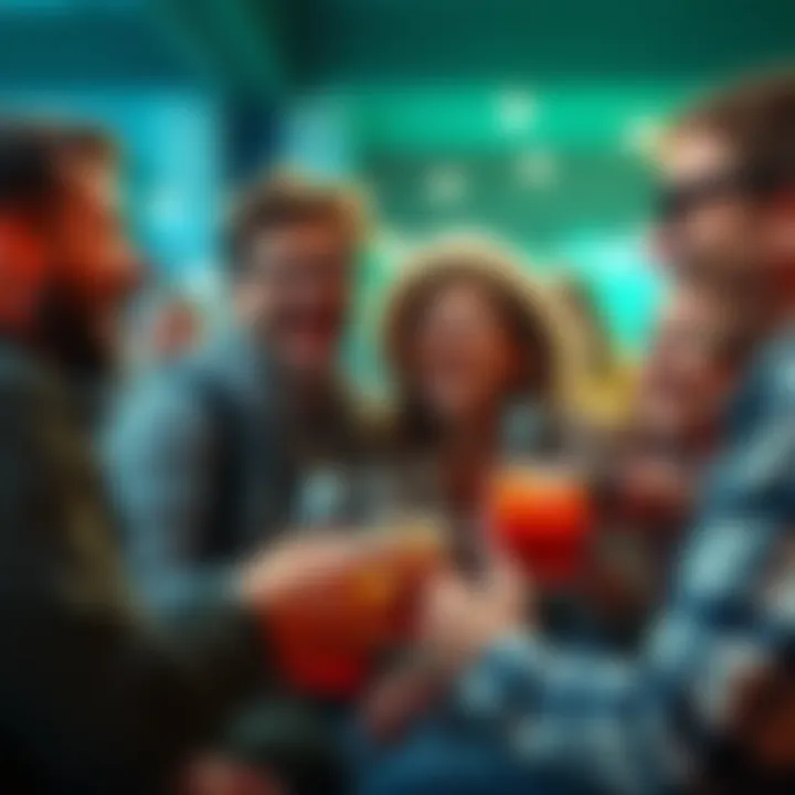Group of people laughing and sharing their funny and bad cooler experiences