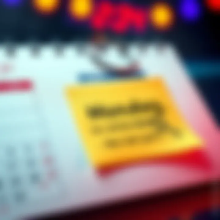 Countdown to Decision Day A calendar page marked for an important decision next week, with a prominent note saying 'Monday. Watch.'