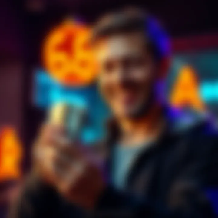 A person counting cash with a confident smile, reflecting a successful investment experience