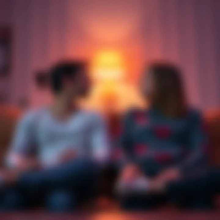 A couple sitting on a couch, looking away from each other, representing hidden secrets in a relationship due to gambling addiction.