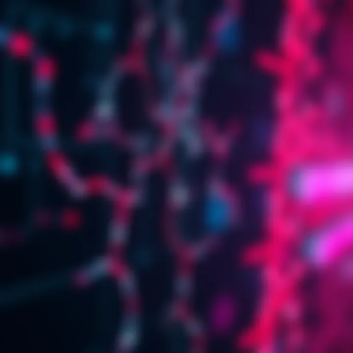 A visual representation of cracks forming in a digital system, symbolizing turmoil and disruption