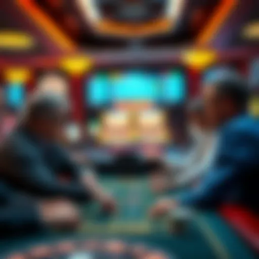 A group of people playing Craps at a casino table in Blackhawk, exchanging tips and enjoying their time together