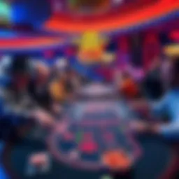 A busy craps table at Hard Rock Atlantic City, with players cheering and rolling dice in an energetic atmosphere