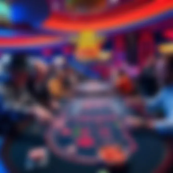 A busy craps table at Hard Rock Atlantic City, with players cheering and rolling dice in an energetic atmosphere