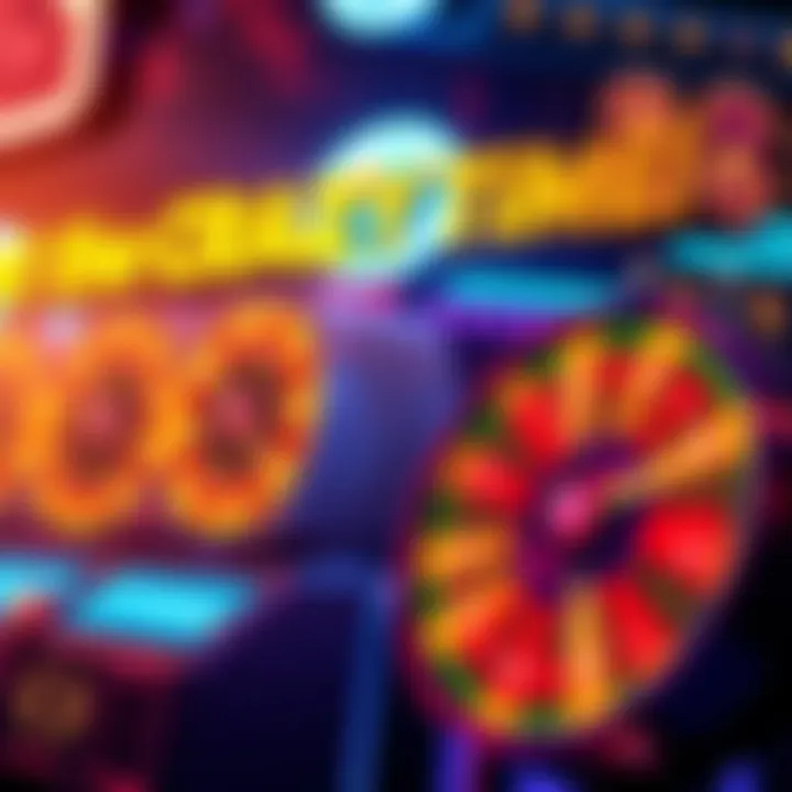 A colorful display of the Crazy Time game featuring bright multipliers and spinning wheels, showcasing excitement and potential winnings.