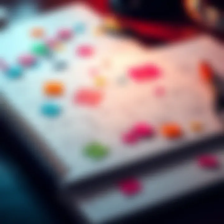 A colorful planner with notes and goals for VIP-Platinum members